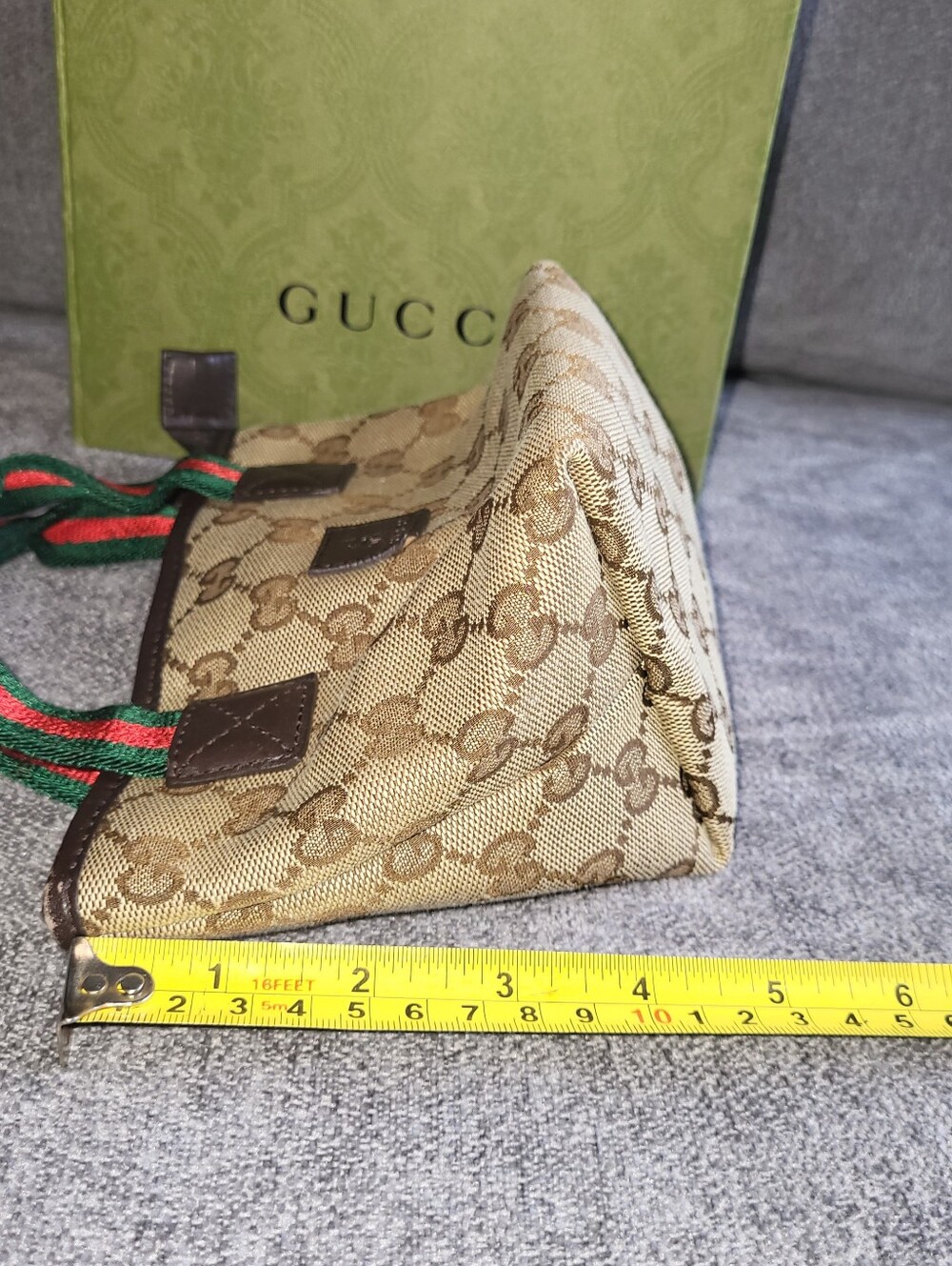 GUCCI Mini GG Canvas Web Childrens Handbag - Picture 13 of 14